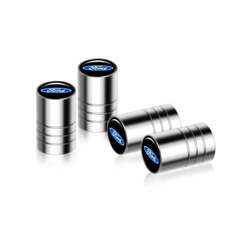 4Pcs Metal Wheel Tire Valve Caps For Ford Focus MK3 Ranger Fiesta S-Max Mondeo MK4 Kuga Hex Cylinder Air Stem Cover Accessory djzh66