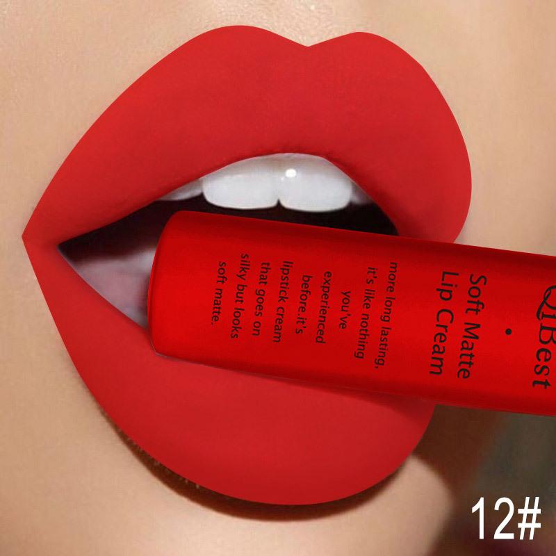 Long Lasting Liquid Lipstick in A Waterproof Matte End, Featuring A Dark Red Black, Perfect for Women'S Makeup, Including Lip Gloss and Lip Tint
