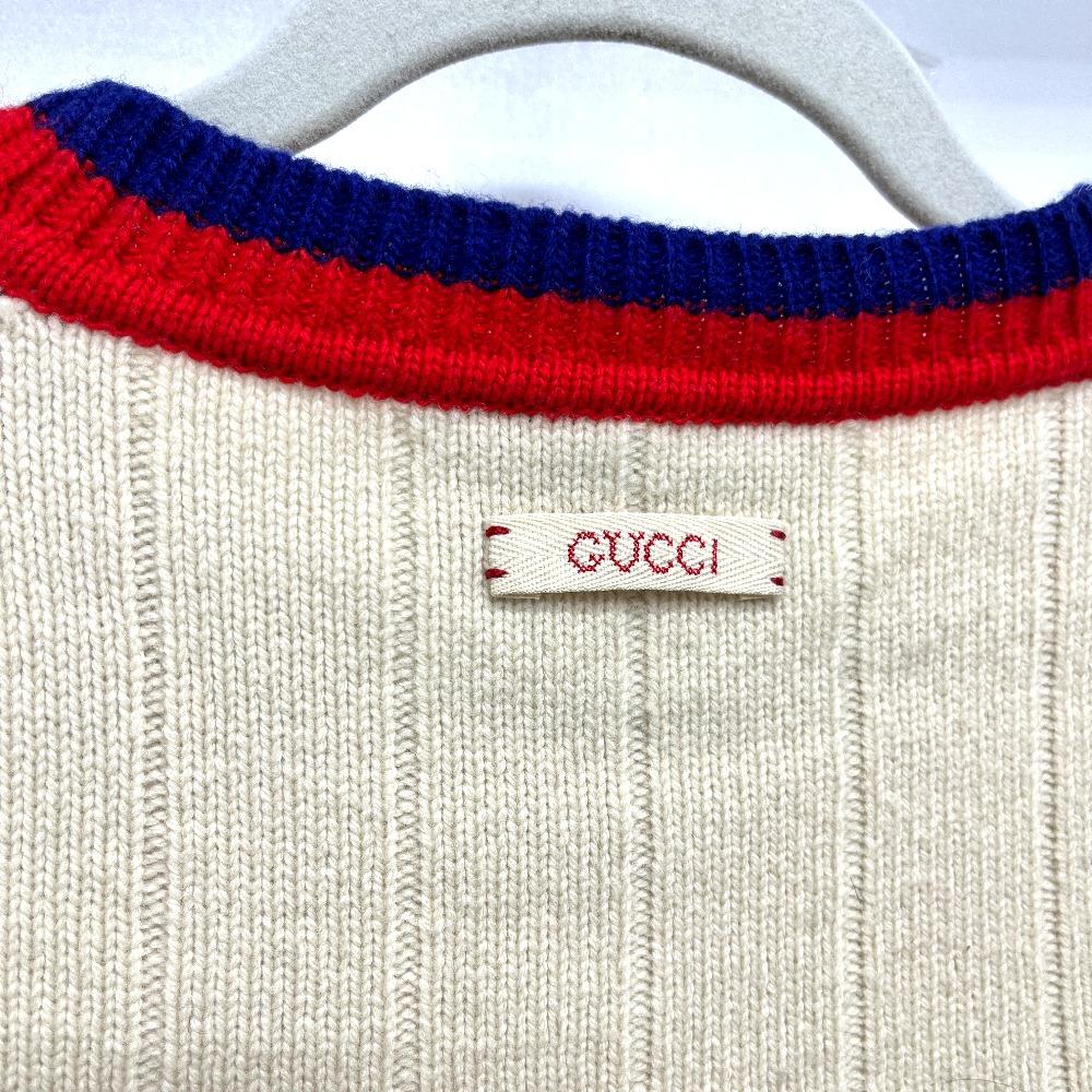 GUCCI 716348XKCQD 23SS Ribbed crew neck long sleeve knit top apparel sweater