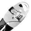4 In1 Stainless Steel Manual Can Opener With Comfort Grips Sharp Cutting