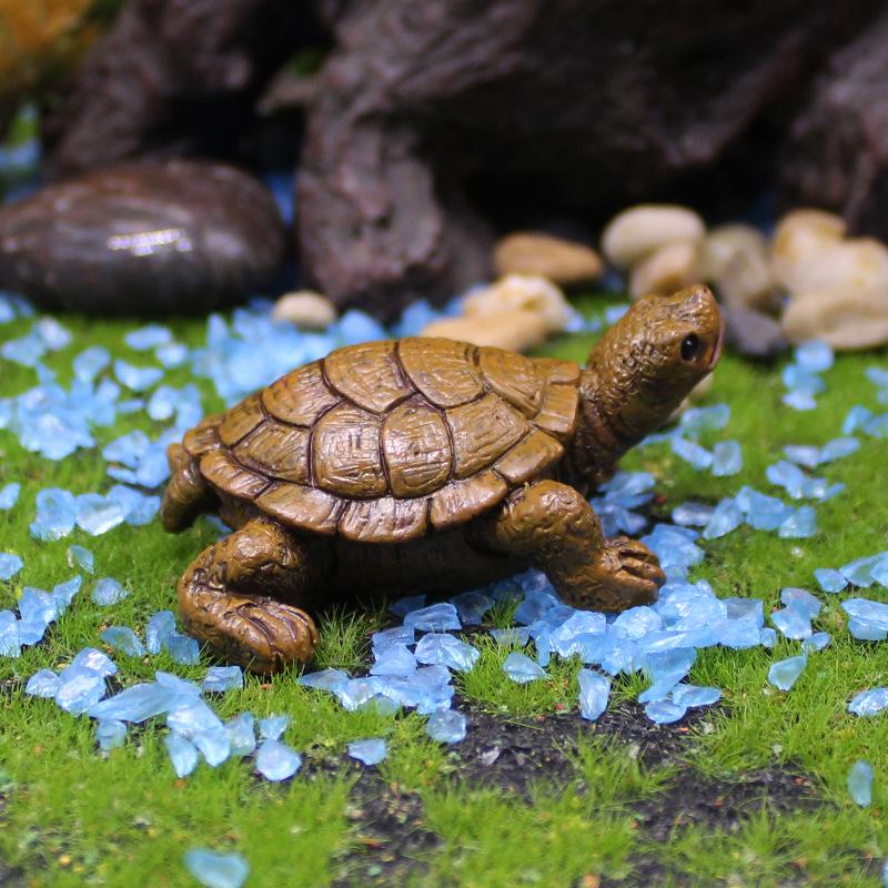 Mini Turtle Ornament: Rockery Bonsai for Fish Tank, Pond, or Courtyard Decoration