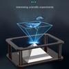 Creative Pyramid Hologram Projector Plastic Projection Video Stand Holographic Projector  Gifts