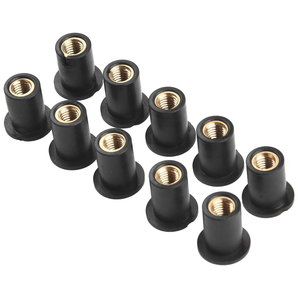 Nuts Nut 5mm ATV Black Bodywork For Most Windshields