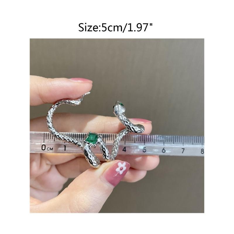 European and American Geometric Snake Bite Ear Clip Jewelry Women Animal Earrings Punk Cartilage Alloy Earrings