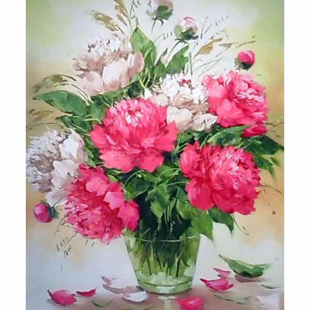 

Полная площадь раунда сверло Diamond живописи комплект подарка китайская роза DIY крест Stitch домашний декор