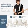 50mm(1.97in)Width Guitar Strap Silicone Buckle Heavy Duty Guitar Strap  For Guitar