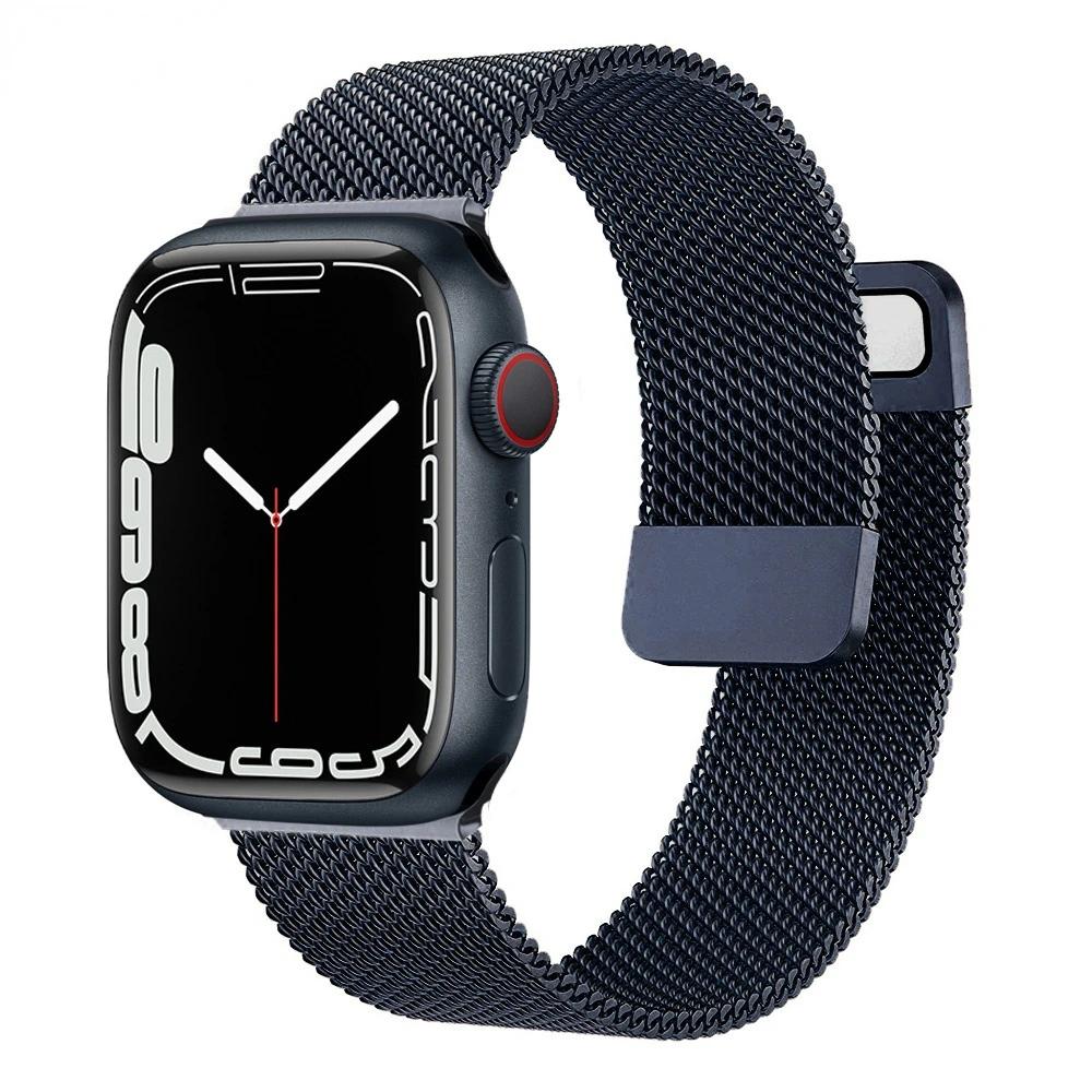 Milanese Loop Band for Apple watch Ultra 9 8 7 6 5 SE 45mm 49mm 44mm/41mm/40mm Metal Magnetic Strap iWatch 11 10 46mm 42mm Band