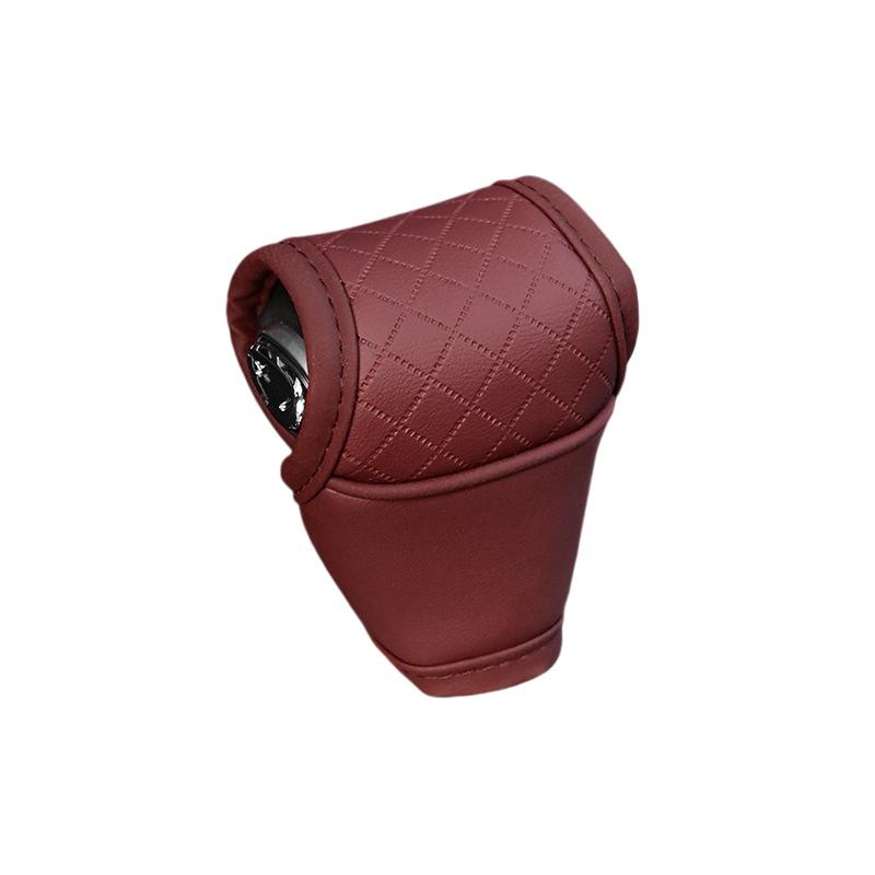 1 Pieza Cuero PU Antideslizante a Prueba de Polvo Protector de Pomo de Palanca de Cambios Universal Cubierta de Palanca de Cambios de Coche Accesorios de Decoración Interior para Palanca de Cambios
