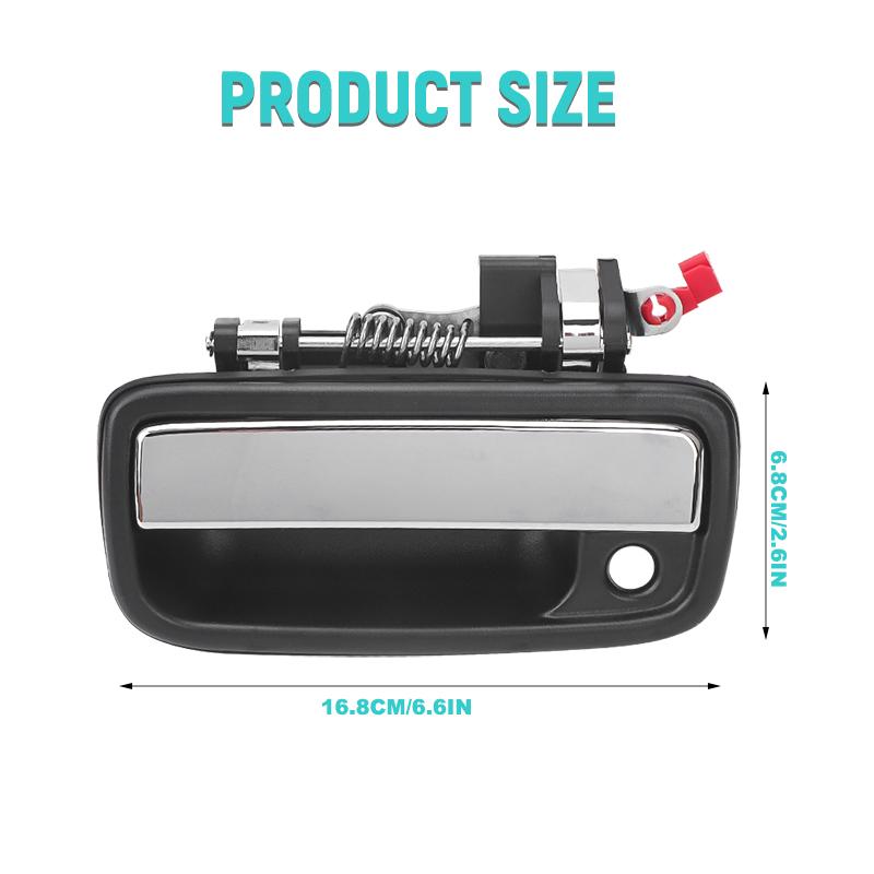 Left Right Door Handles For Toyota Tacoma 1995 1996 1997-2004 For Toyota Hilux 2004-2012 Chrome Exterior Front Door Handle
