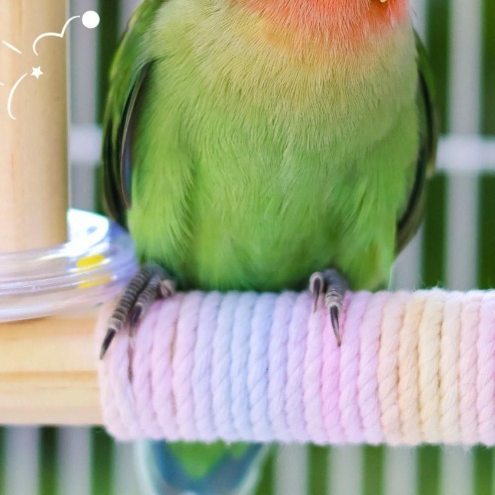 Bite Resistant Wood Parrot Swing Wear-resistant Parrot Swing Pole for Parrots Parakeets