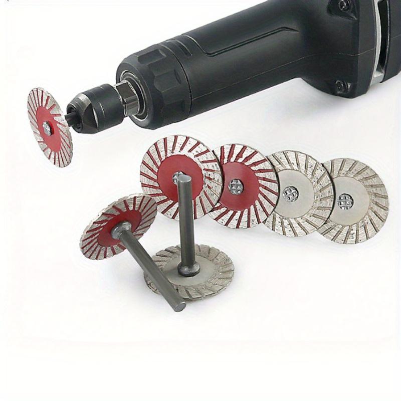 5Pcs Diamond Turbo Mini Stone Carving Blade Cutting Disc Wheel for Granite Marble Ceramic Tile.