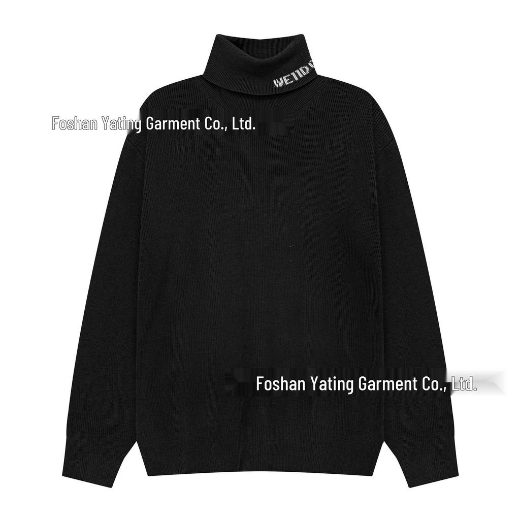 25th Anniversary Logo Embroidered Wool Knit Zip-Up Hoodie Sweater