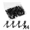 4x 100 Pieces Picture Frame Hooks Pin Hangers Thumb Tacks Bulletin Board Metal