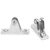 2pcs Bimini Top 90 Degrees  Deck Hinge 316 Stainless Steel Heavy Duty Marine Boat Deck Hinge Mount
