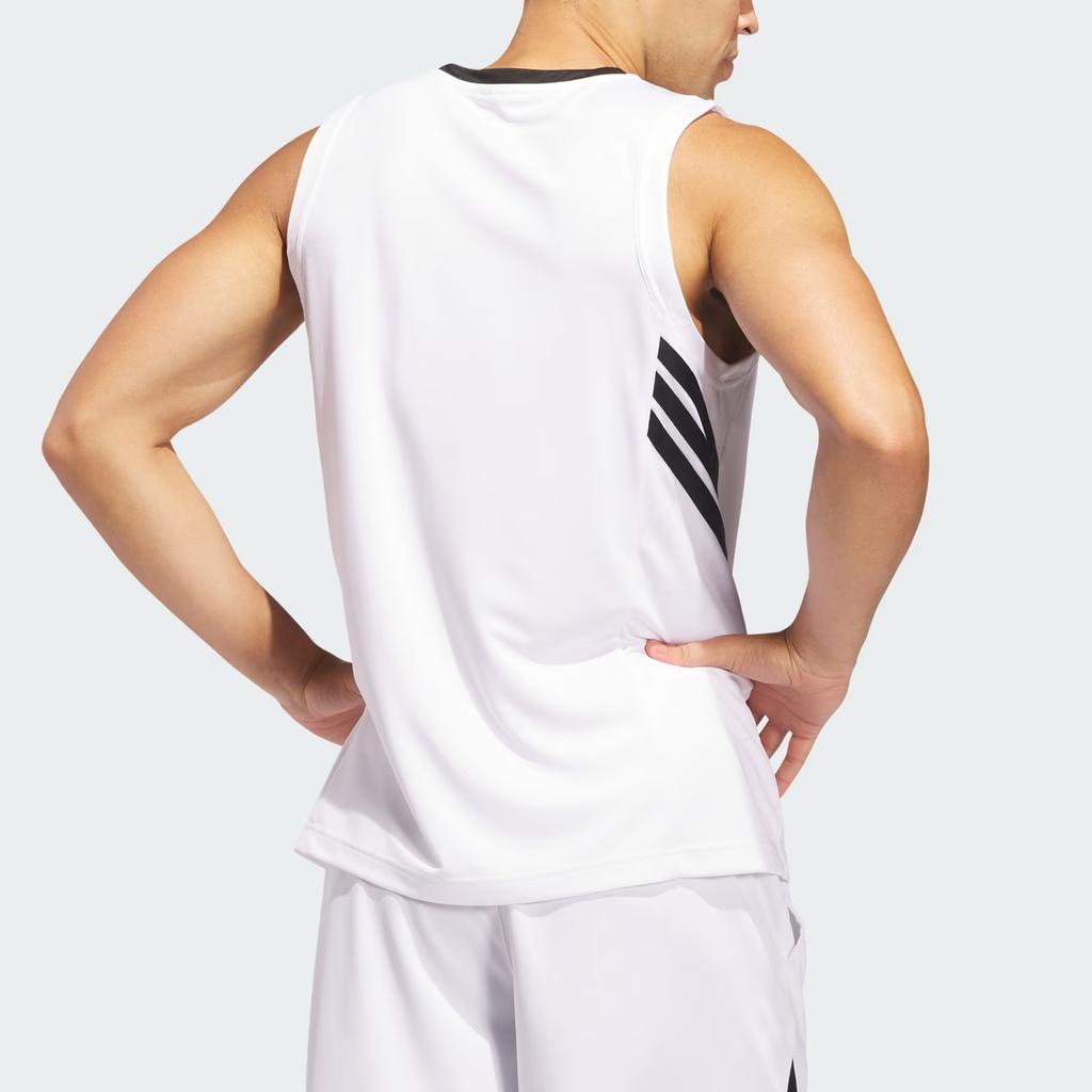 Adidas Legends Tank Top White/Black Men Streetwear JN4745