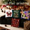Home Decor Christmas-themed Pillow Covers with Festive Designs Pattern Cushion Cover Suitable for Sofa Bedroom Car Pillow Cover