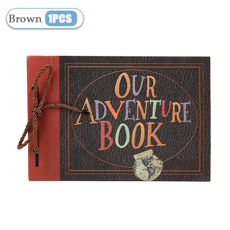 

Альбом для приключений Сделай сам Ручной работы Фотоальбом Скрапбук Книга наших приключений Ретро Крафт Альбом Юбилей Свадьба Память Подарок