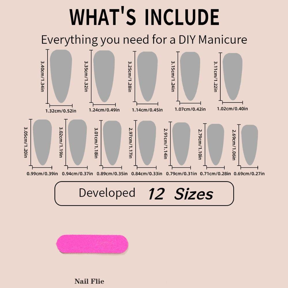 Long Length Halloween False Nail Wearable Manicure Press on Nails Detachable Nail Tips  Girl
