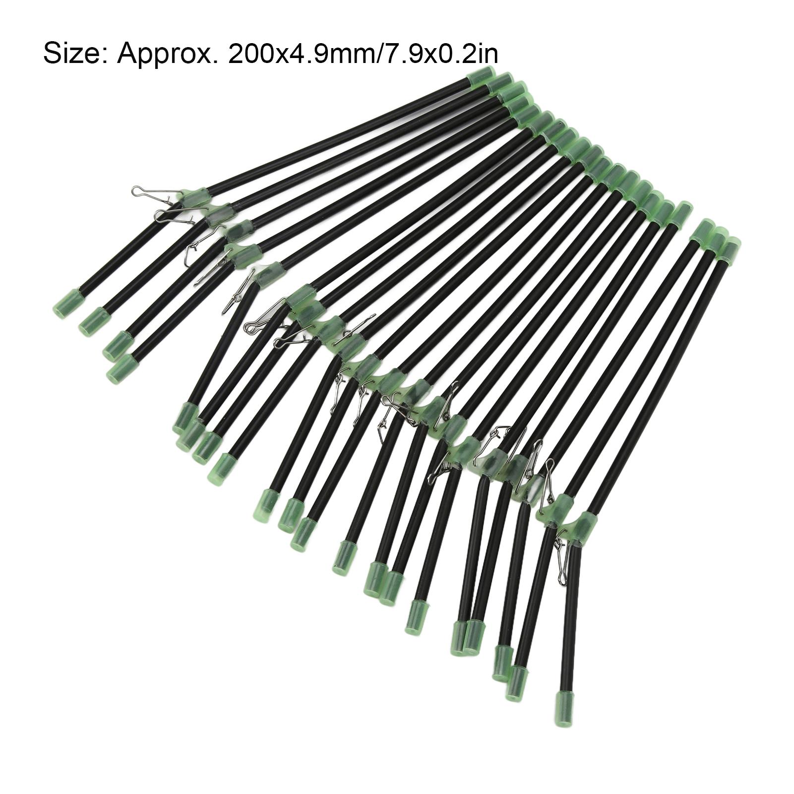 20Pcs Sea Fishing Anti Feeder Boom with Snaps Tube Balance Connector Fish Tackle