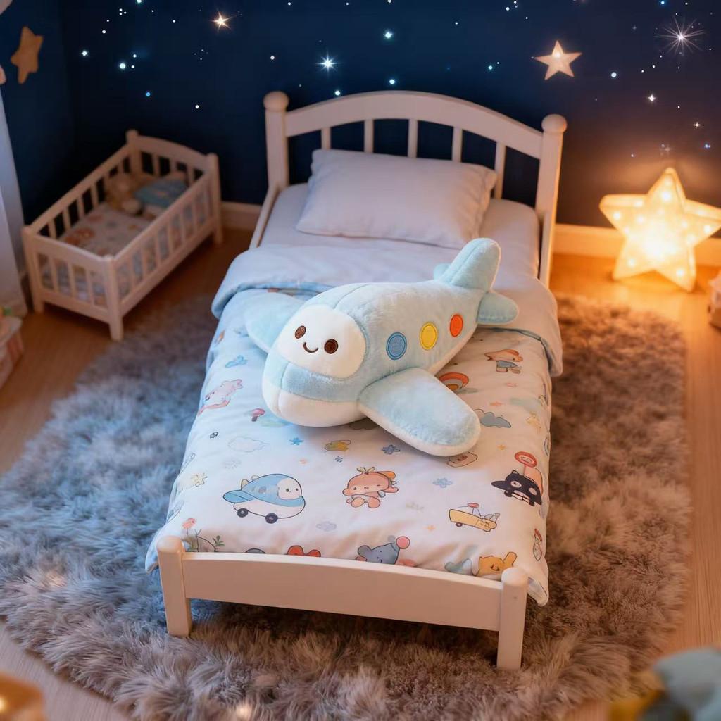 Plüschflugzeug mit Kristallen, superweichem Stoff, ideales Geschenk für Kinder und Jugendliche
