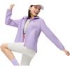 Li Ning Running Series Logo Hooded Insert Shoulder Sports Long Sleeve Windbreaker Women outerwear Crystal-Purple AFDU164-11