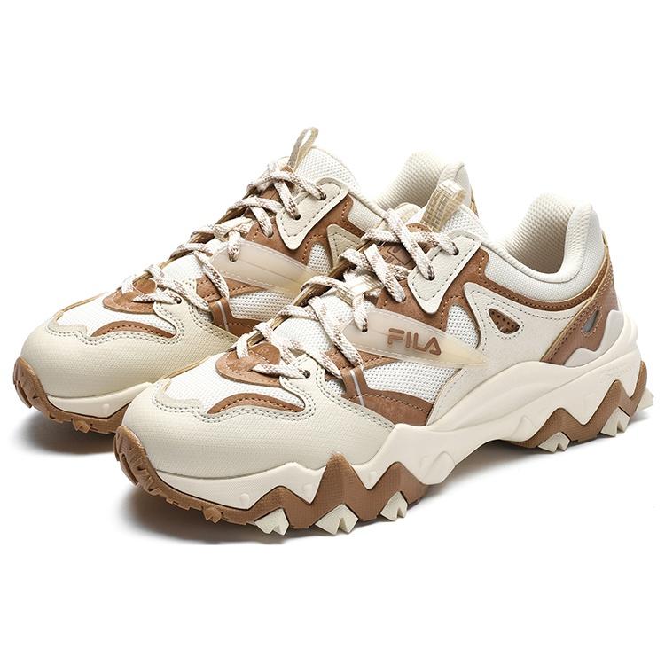 FILA Oakmont 2 Oakmont Textile, Synthetic Leather, TPU Low top Casual Shoes Women's White Brown F12W312109FWM