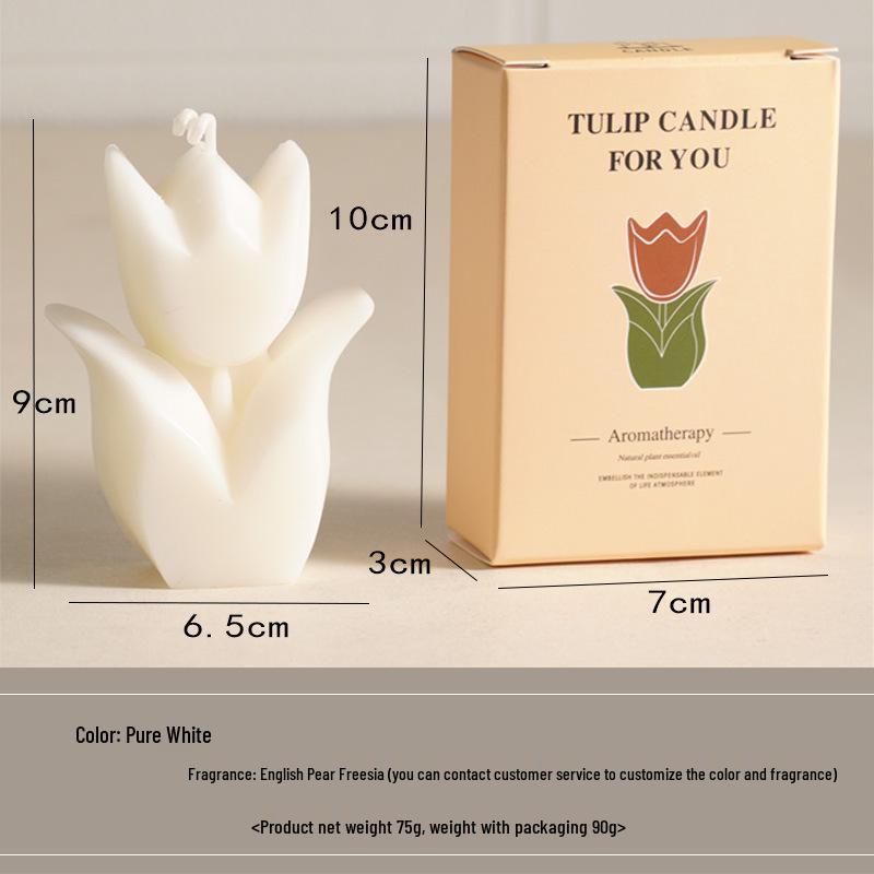 

Tulip Scented Candle for Valentine s, Wedding, Bridesmaid, or Birthday Gift