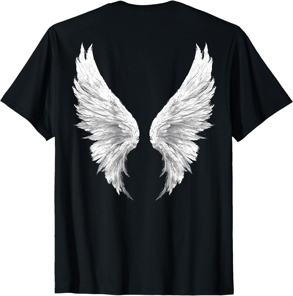 Angel Wings Back Printed T-Shirt