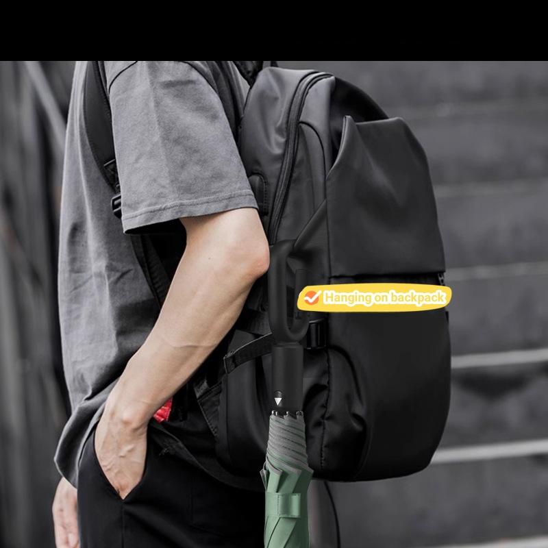 High end two fold loop buckle hook for men's automatic folding oversized Japanese and Korean style umbrellas