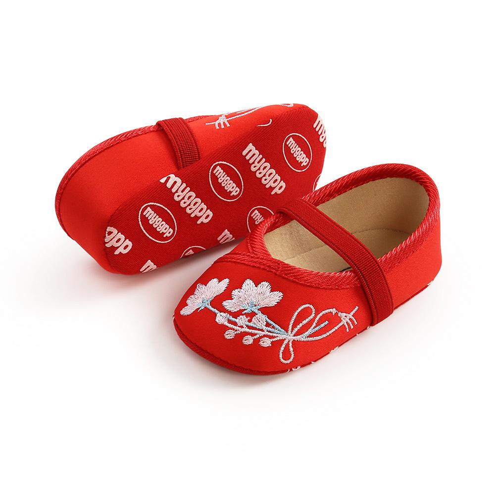 MYGGPP bestickte Baby-Prinzessinnenschuhe, Babyschuhe, weiche Sohlen für Kleinkinder