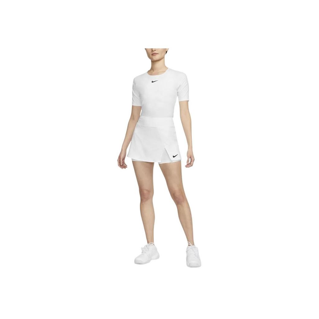Nike Dri-FIT Solid Breathable Quick-Dry Tennis A-Line Skort Women Bottoms White DH9780-100