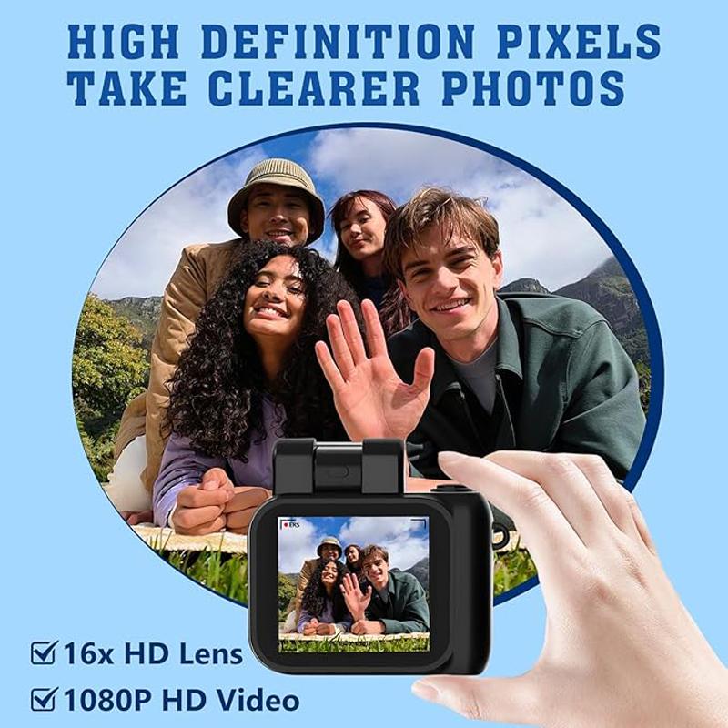 HD 1080P Y4000 Kids Monoreflexes Style Mini Camera With Flash Lamp And Battery Dock Portable Video Recorder With LCD Screen