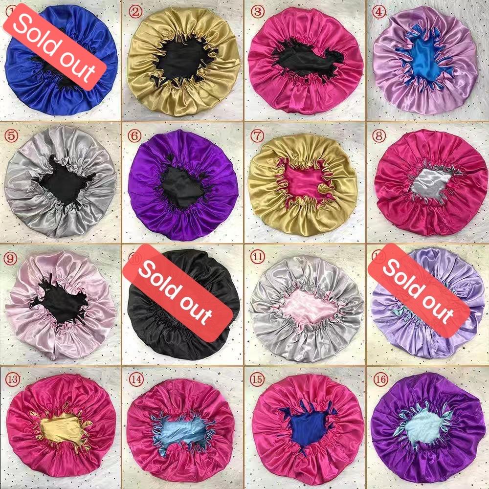 Popular Custom Satin Bonnets With Ties Women Fashion Bonnets and Satin Hair Wraps Wholesale