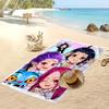 Asciugamano da Spiaggia Stampato Kpop Demon Hunters, Asciugamano Grande Assorbente ad Asciugatura Rapida per Estate e Attività all'Aperto in Acqua