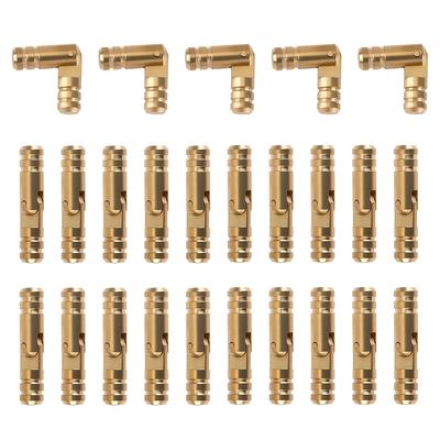 25Pcs Invisible Brass Cylinder Hinges Concealed Hinge 270 Degree Folding Hinges For Jewelry Boxes Small Woodworking Projects