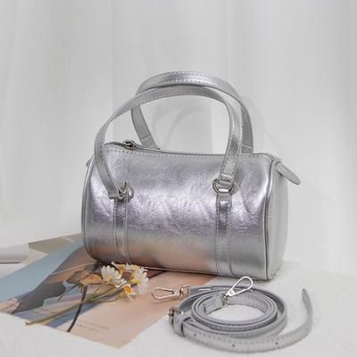 Small Bag Women's Summer Silver Shoulder Bag Portable Pillow Bag Stylish Crossbody Bag
