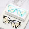 Men'S And Women'S Trendy Glasses Frame Tr90 Personalized Anti-Blue Light Ultra-Light Can Be Equipped With Myopia Flat Glasses