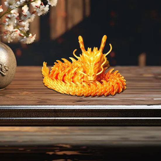 3D-gedruckte bewegliche Drachenfigur, bewegliche Gelenke, chinesische Loong-Actionfigur, Spielzeug, Dekoration, Ornament, Kinder, Erwachsene, Sammlung, Geschenke