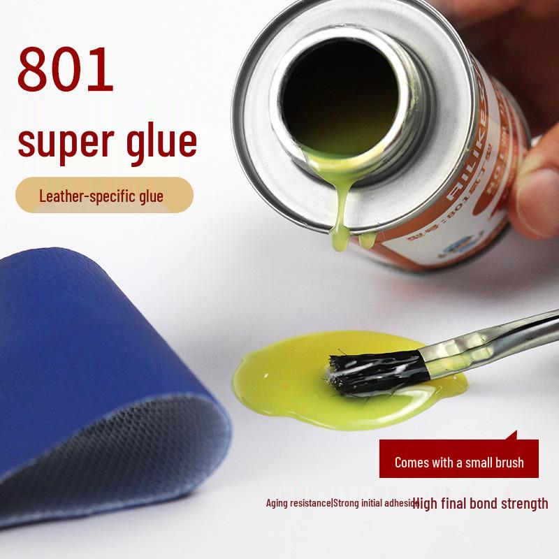 Ailike 801 Super Strong All-Purpose Yellow Glue for Leather, Plastic, Metal, Wood, and Sponge