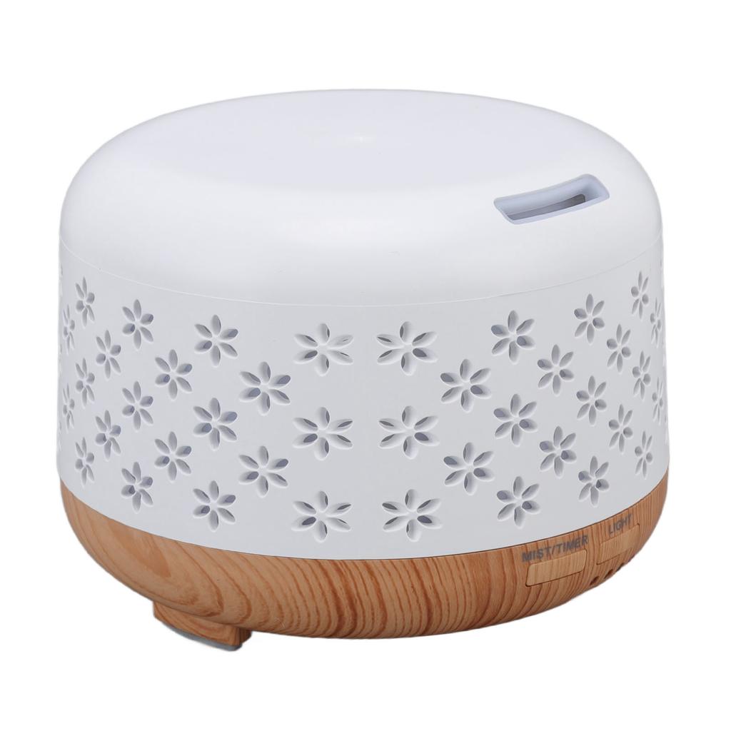 Wood Grain Humidifier 300ml Aromatherapy Diffuser with Auto Off 7 LED Color Lights 100?240V EU Plug