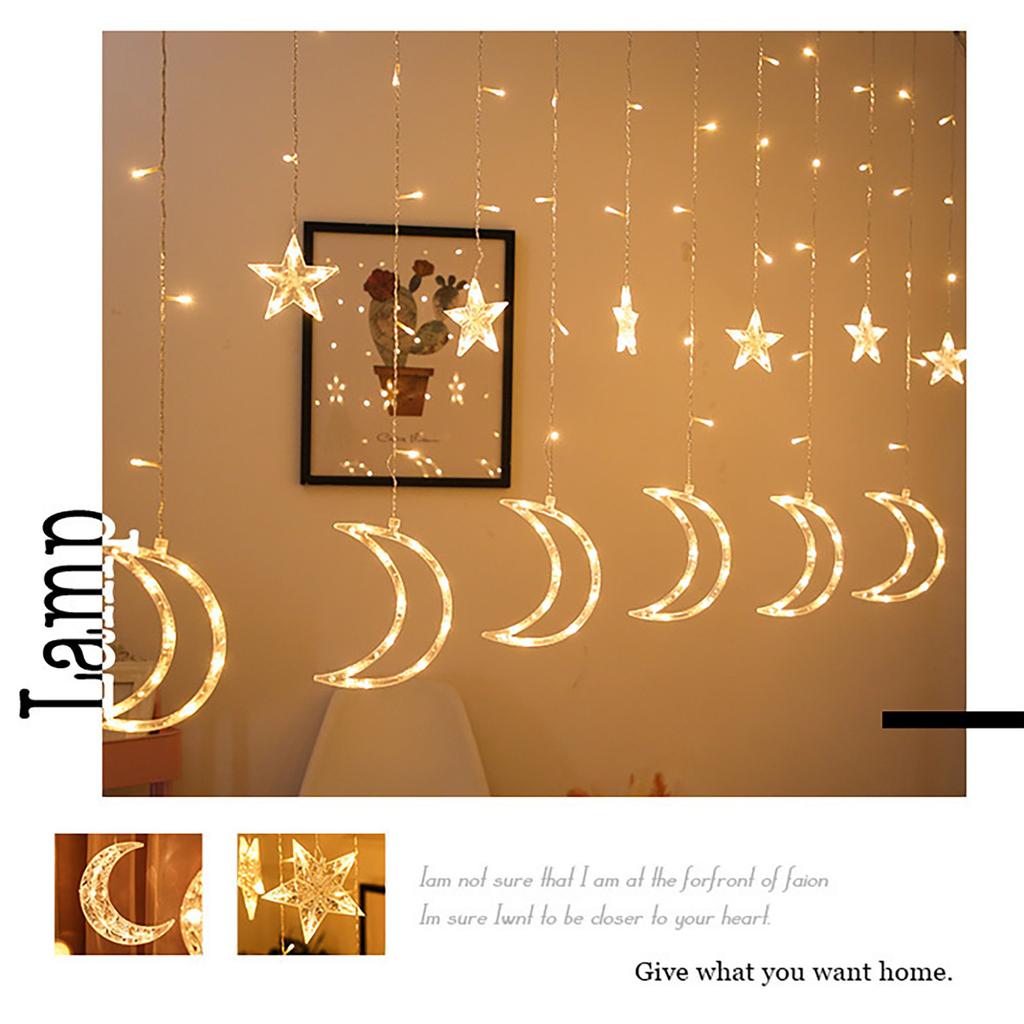 Ramadan Star LED Bulb String Light Decoration Curtain Light Wedding Neon