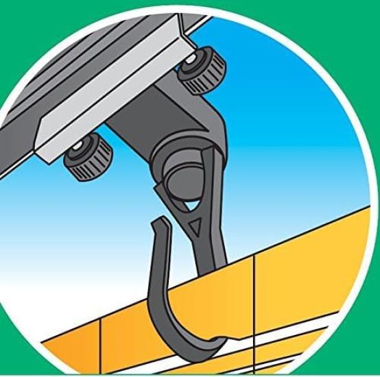 Set mit 2 verstellbaren Haken für und winddicht und werkzeuglos Kompatibel mit Fenster 2 kg Tragfähigkeit von Mizukan Seirensho Jalousien, Markisen, Planen,