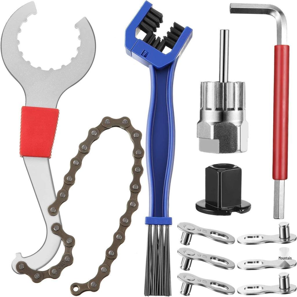 Mountain Bike Chain Tool Set: Chain Wrench, Breaker, and Magic Buckle Pliers