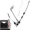 Rear Door Latch Assembly With Cable & Rod, Right Passenger Side For Ford 1992- E150 E250 E350 Econoline Van, Cargo Door Lock Latch Connective Repair