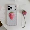 Ins Pink Strawberry for Apple 16 Mobile Phone Case iPhone17promax Square 15 Girl 14 Protective Case