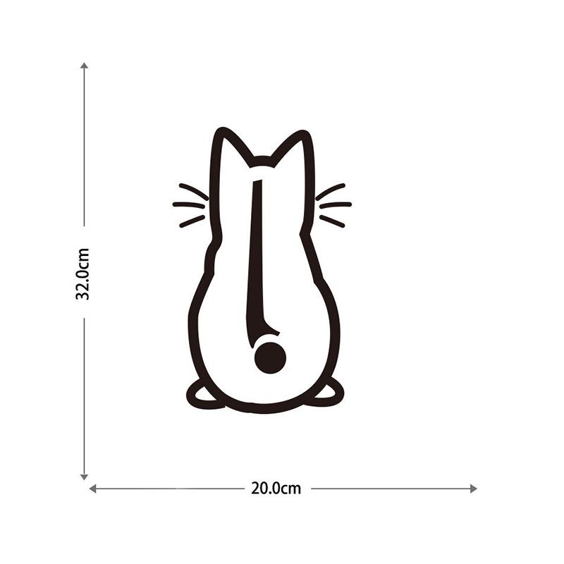 Car Stickers Rear Windshield Wiper Cat Decal Sticker Personality Auto Exterior Styling Decor Vinyl Decal Car Accessories 20x32cm