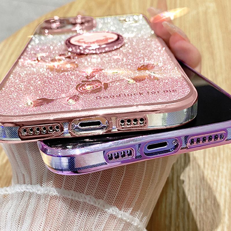 KADEM For Honor X6a 4G Case Ring Holder TPU Phone Shell Kickstand Phone Cover