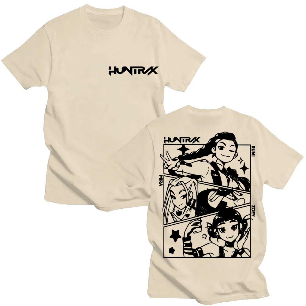 Kpop Anime Demon Hunter Hunters Huntrix Girls T Shirt Men Women Cute Movie Popular T-shirts Oversized Cotton Fashion Tees Gifts