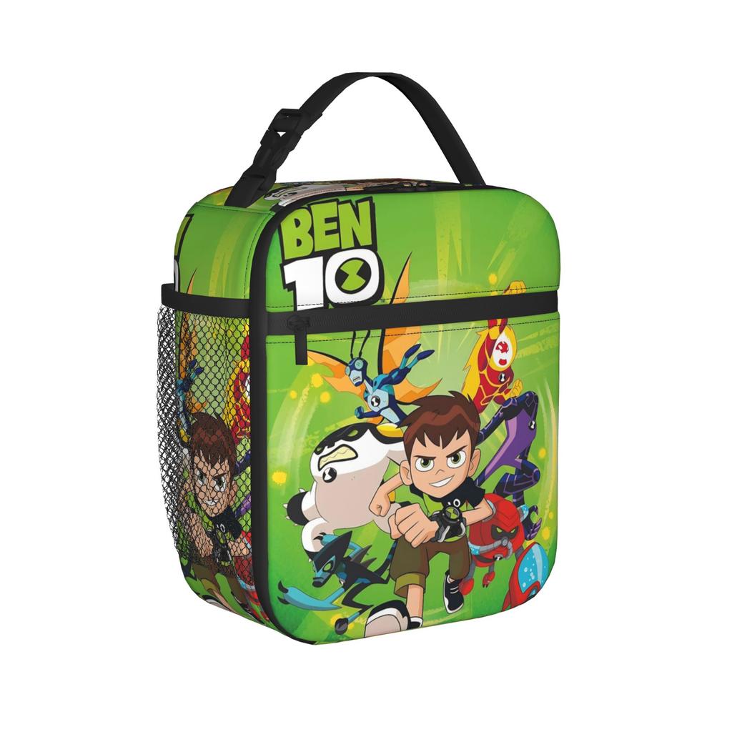 Ben 10 Anime Product Insulated Lunch Bag For Picnic Food Storage Bag Portable Cooler Thermal Lunch Boxes