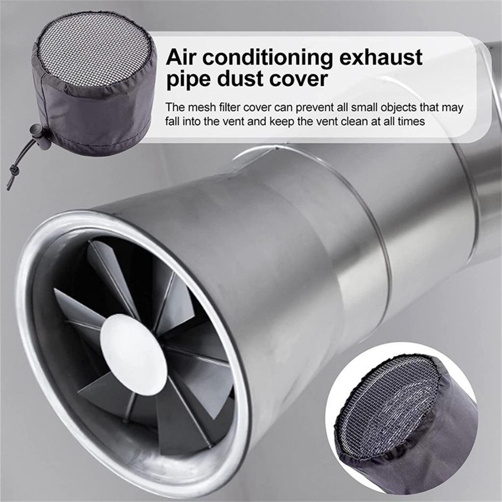 Grow Tent Vent Cover Duct Filter Net with Elastic Band and Fixed Buckled Mesh Screen Shield for Exhaust Fan Plant Growth